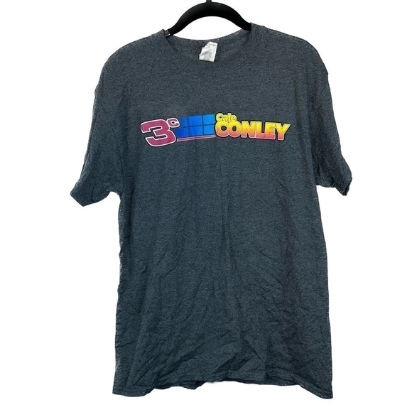 Cale Conley Shirt Short Sleeve Racing Car Crewneck Pull Over Top West Virginia - Picture 1 of 10